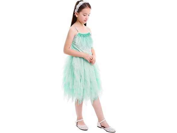 Obeeii (2-3T) Little Girl Swan Princess Dress