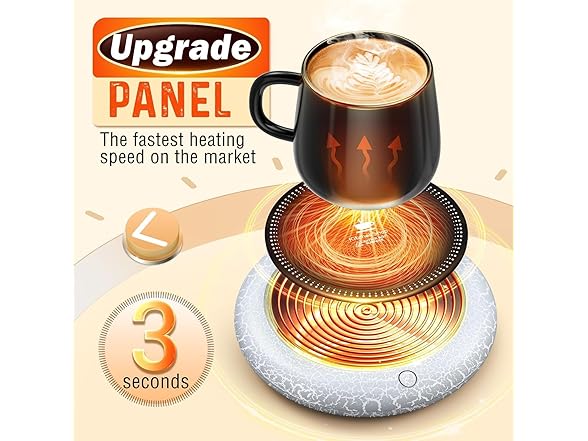 Coffee Mug Warmer with 7 LED Lights