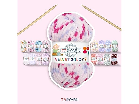 Troyarn Velvet Colors (3- Skeins Pack)