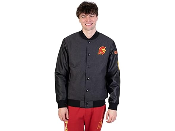 Ultra Game Men's NCAA Varisty Jacket (S)