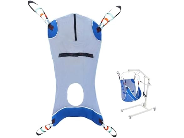 VEVOR Full Body Patient Lift Sling & Commode Opening
