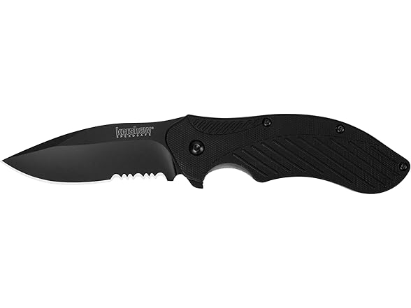 2Pk Kershaw Clash Black Serrated Pocket Knife