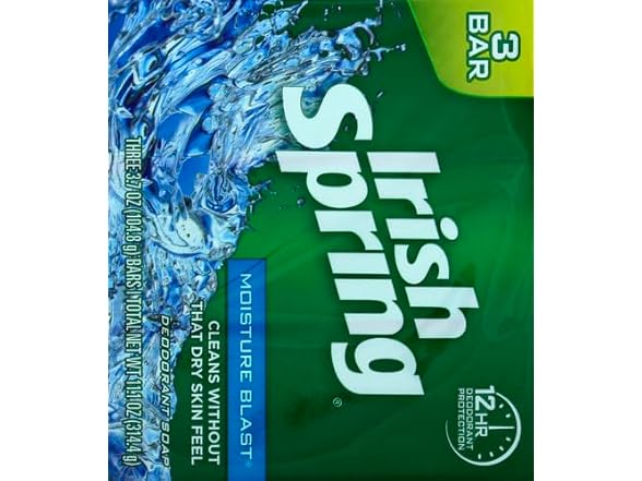 Irish Spring Moisture 3.7oz (3pk)