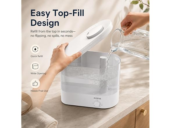 AZEUS 6L Top Fill Cool Mist Humidifier