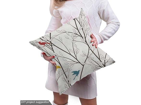Ambesonne Nature Fabric Material by The Yard, Birds