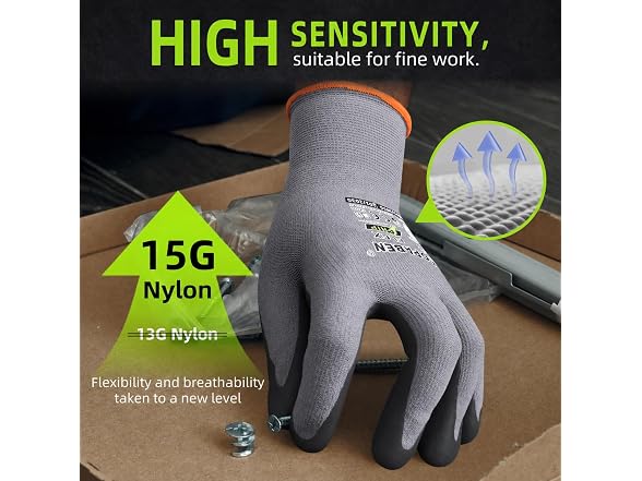 Nopaben Safety Work Gloves 12 Pairs