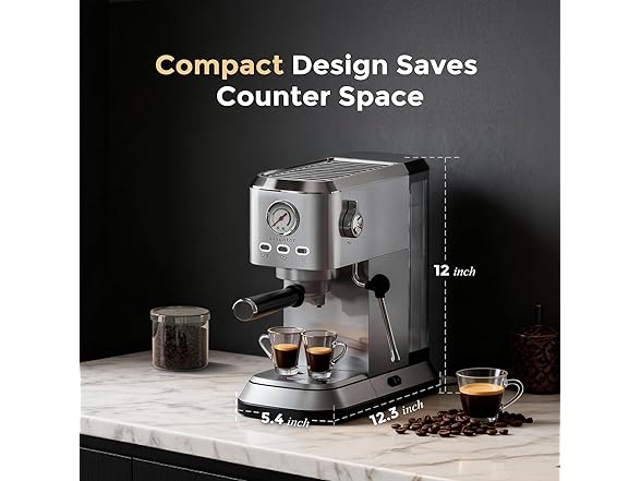 avigator Espresso Coffee Machine with Milk Frother