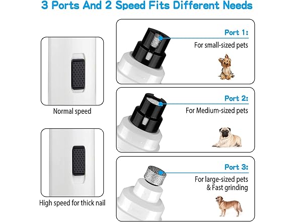 Casfuy B07PFCLHKR dog nail grinder