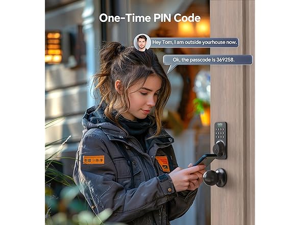 Ulecoce Keyless Entry Door Lock with Handle