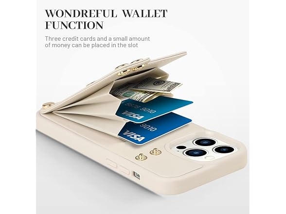 LAMEEKU Wallet Case with Card Holder