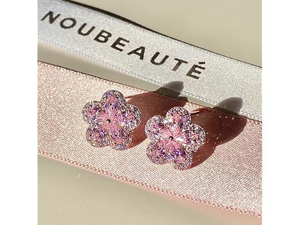 Maison Pink Melissa Earrings Rose Gold