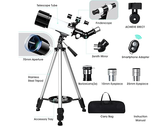 70mm Beginner Telescope Kit