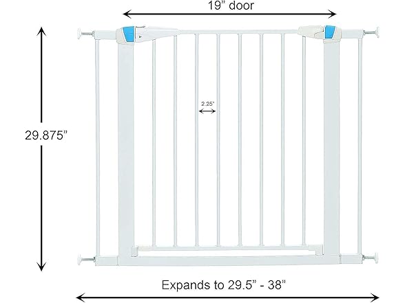 MidWest 29" Walk-Though Steel Pet Gate