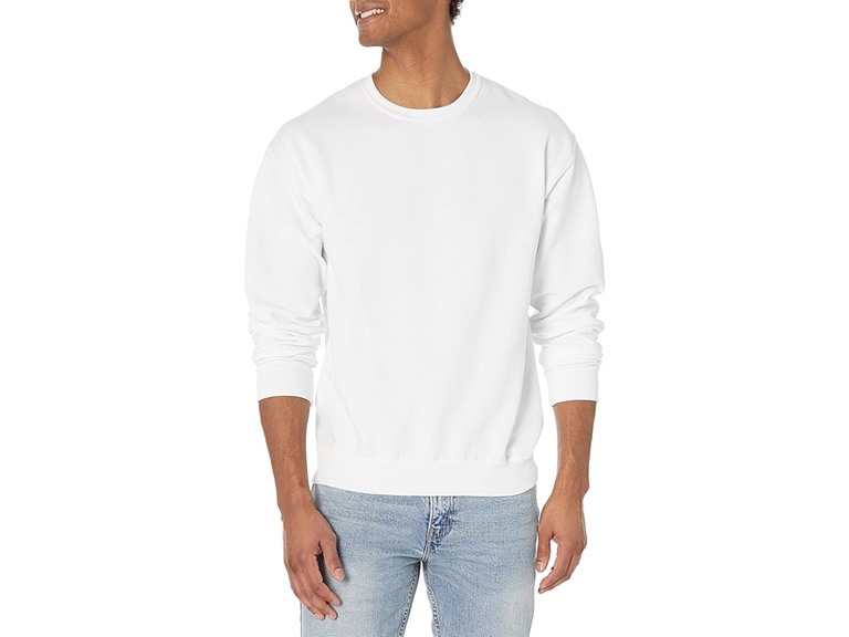 Jerzees -Men's NuBlend Fleece -Sweatshirts & Hoodies, Sweatshirt-White, Small