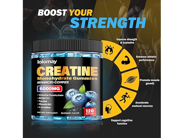 loiomay Creatine Monohydrate Gummies