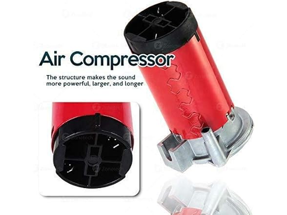 Zone Tech EH0006 Zone Tech 12V Single Trumpet Air Horn Si