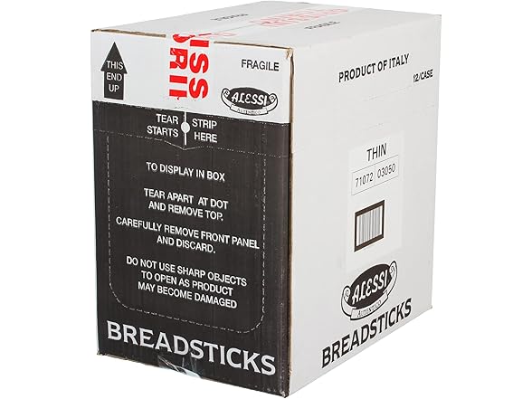 12PK Alessi Imported Breadsticks, Low Fat