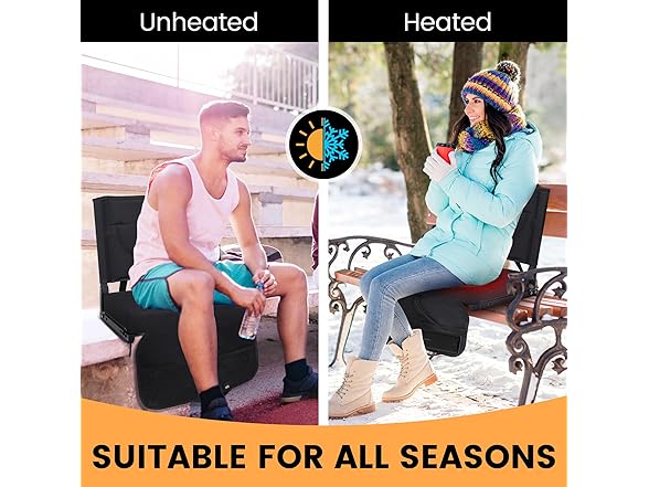KROFEM Heated Stadium Seats | 1 & 2 Packs