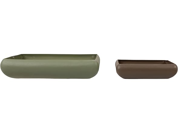 Bloomingville 2-Piece Decorative Enameled Metal Bowls