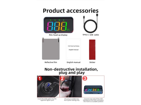 Head-Up Speedometer Display