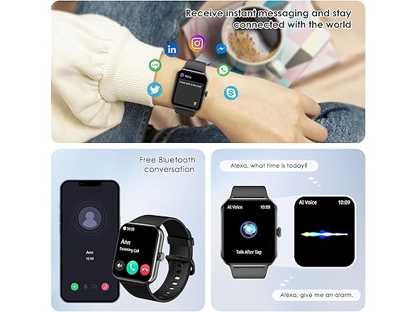 IOWODO 1.85" Smartwatch