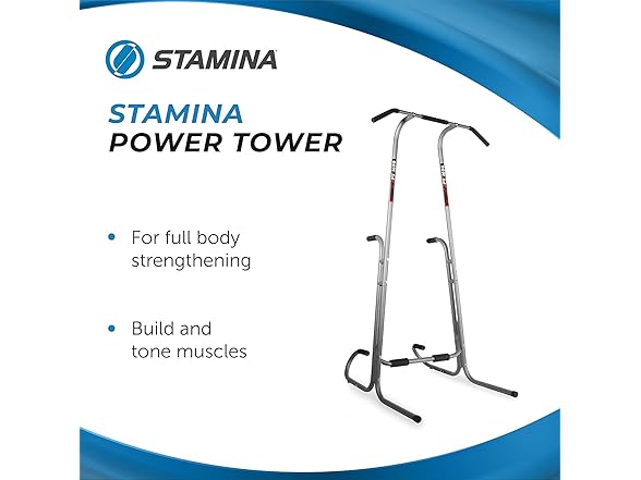 Stamina Power Tower - Dip Bar Pull Up Bar