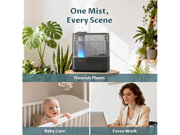 BREEZOME BREEZOME 5L Humidifiers for Bedroom Larg
