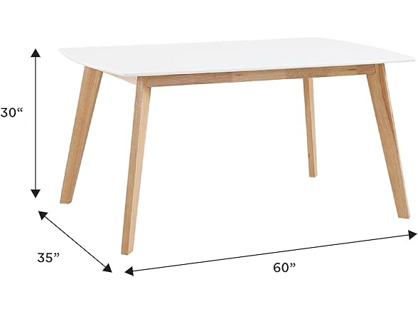 Walker Edison Mid Century Modern Wood Table