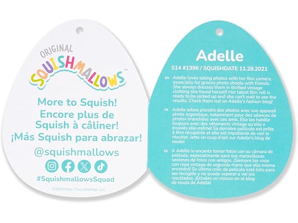 Squishmallows Original 14" Adelle Orange Lava Lamp