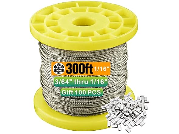 Stainless Steel Clear Vinyl Wire Rope