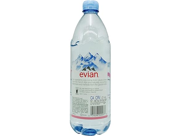 1CT EVIAN Natural Spring Water 33.8 oz