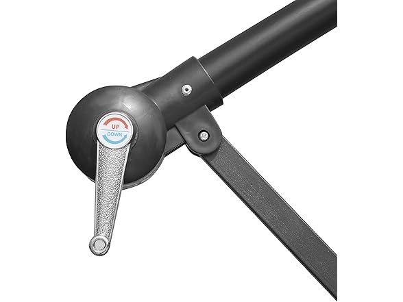 LeisureMod 10Ft Cantilever Umbrella w/ LEDs