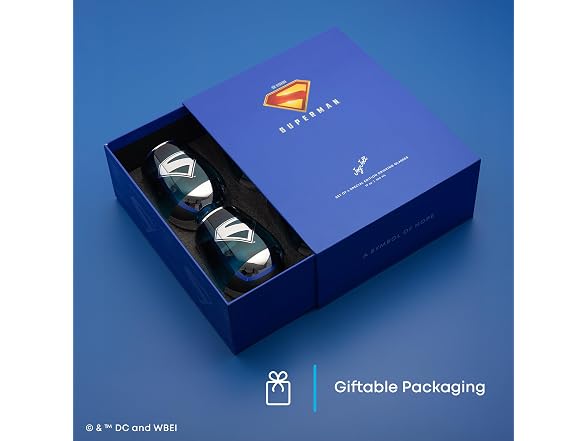 JoyJolt DC Superman A Symbol of Hope Stemless Drinking Glasses
