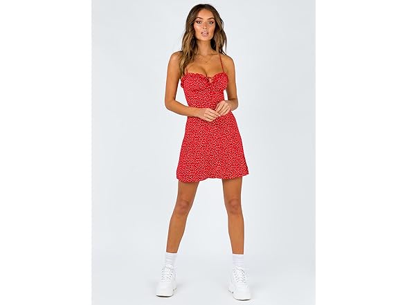 Princess Polly Love Birds Ruffle Mini Dress