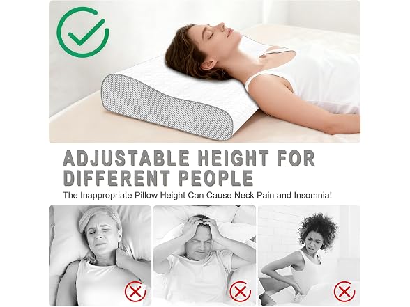 Phent zari Memory Foam Cervical Pillow