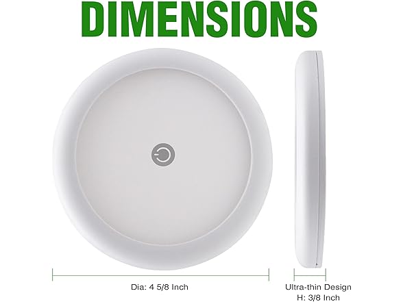 Homdec 4.5" LED RV Puck Light Dimmable