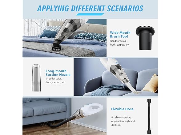 FUOAYOC HandHeld Vacuum Cordless Rechargeable