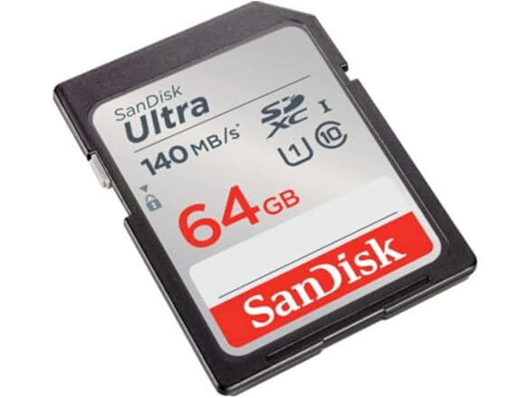 SanDisk 64GB 140 MB/s SDXC Memory Card (3-pack)