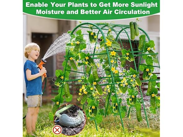 MilleLoom GAR-65 MilleLoom Garden Arch Trellis 4x5.3ft