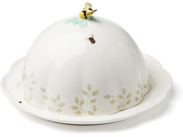 Lenox Home And Kitchen, Butterfly Meadow Beehive Covered Butter Dish