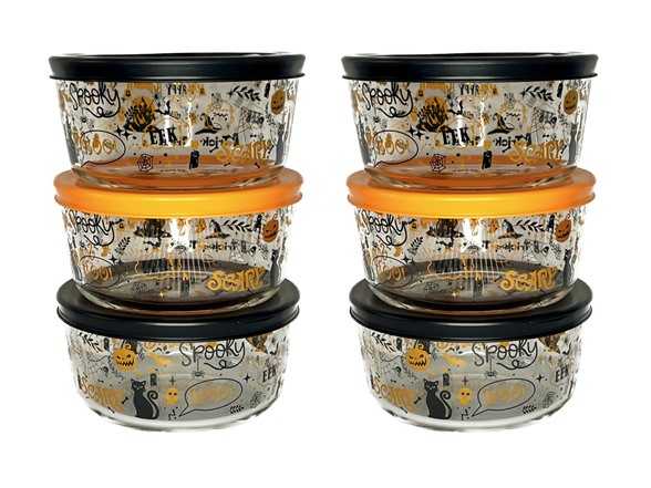 Halloween Glass Food Storage Set 12-Piece