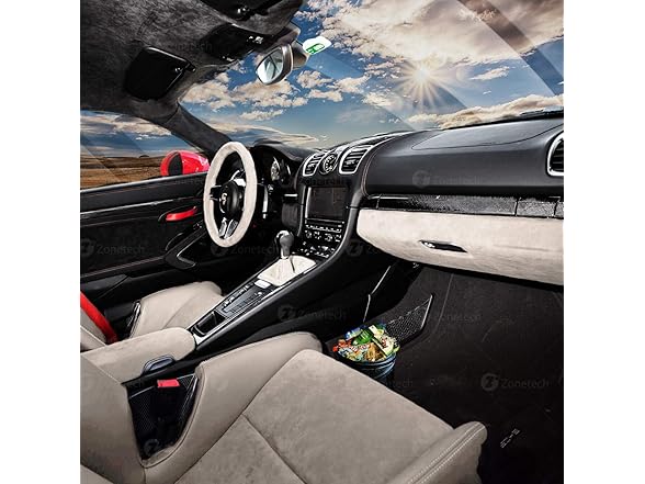 Zone Tech OR0011 Portable Car Trash Can Black