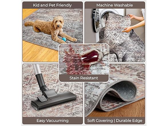 Superior 2'x3' Diamond Lattice Non-Slip Indoor Rug