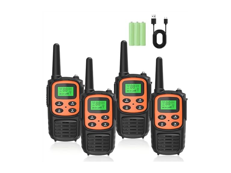 Fvamom  4 Pack Rechargeable Walkie Talkies,Fvam  