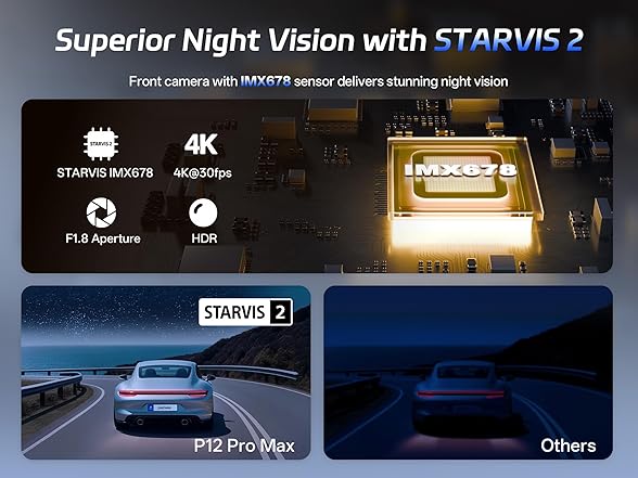 Pelsee 4K+2.5K Mirror Dash Cam | 128GB Card