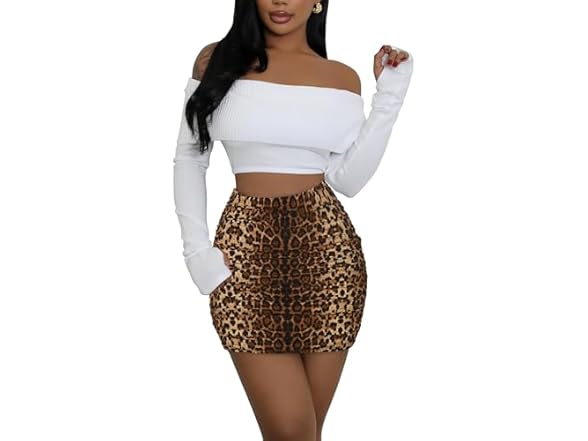 Virpo Women's Leopard Cheetah Stretch