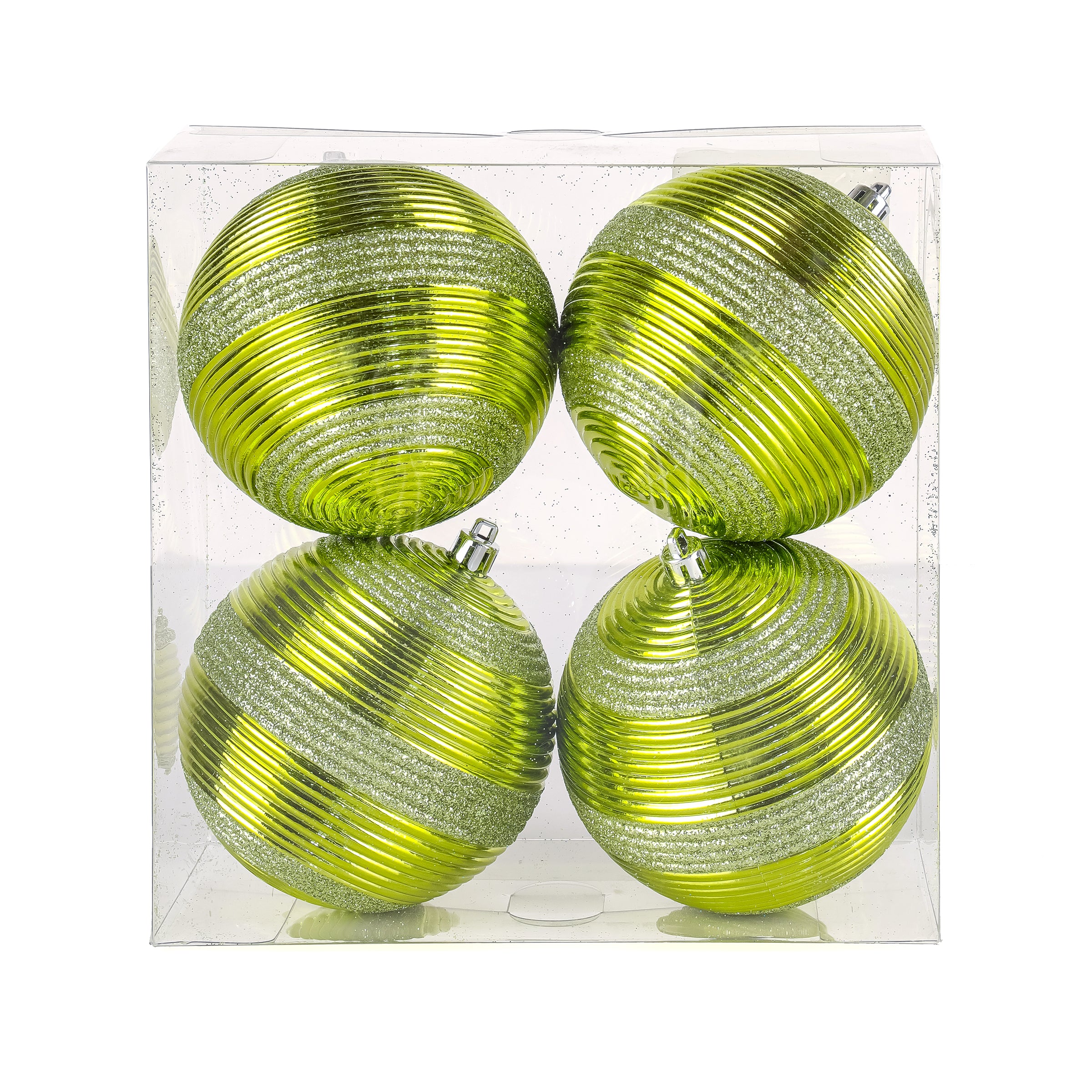 National Tree Company 4-Piece Shatterproof Swirling Lime - Gallery 2