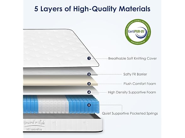 SogesSleep Queen Mattress, 10 Inch