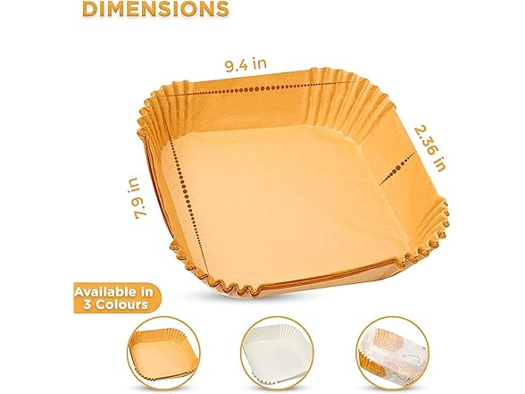 Disposable Air Fryer Liners 50-Pack