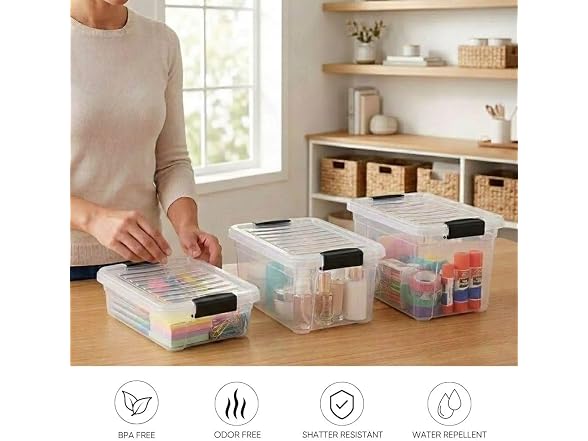Superio 2.3 Quart Clear Plastic Storage